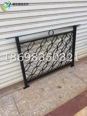 Iron guardrail balcony bay window garden fence guardrail creative European Villa indoor guardrail industrial retro style