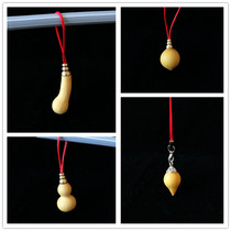 Natural grass gold gourd Handmade DIY wenplay special type Tianjin mouth small water drop pendant key ornaments