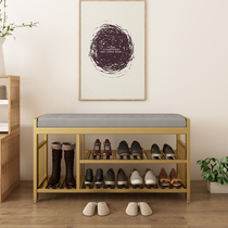 Nordic Doorway Home Storage Changing Shoes Stool Light Lavish Sofas Lounge Clothing Shop Wearing Shoes Test Shoes Long Bench Hyun Guan