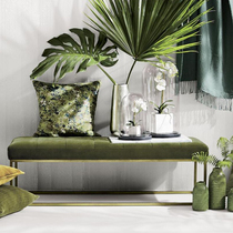 Nordic shoe changing stool minimalist wearing shoes stool creative cloakroom test shoes benches Bench Clothing Shop Lounge Bench Bedroom Bedstool