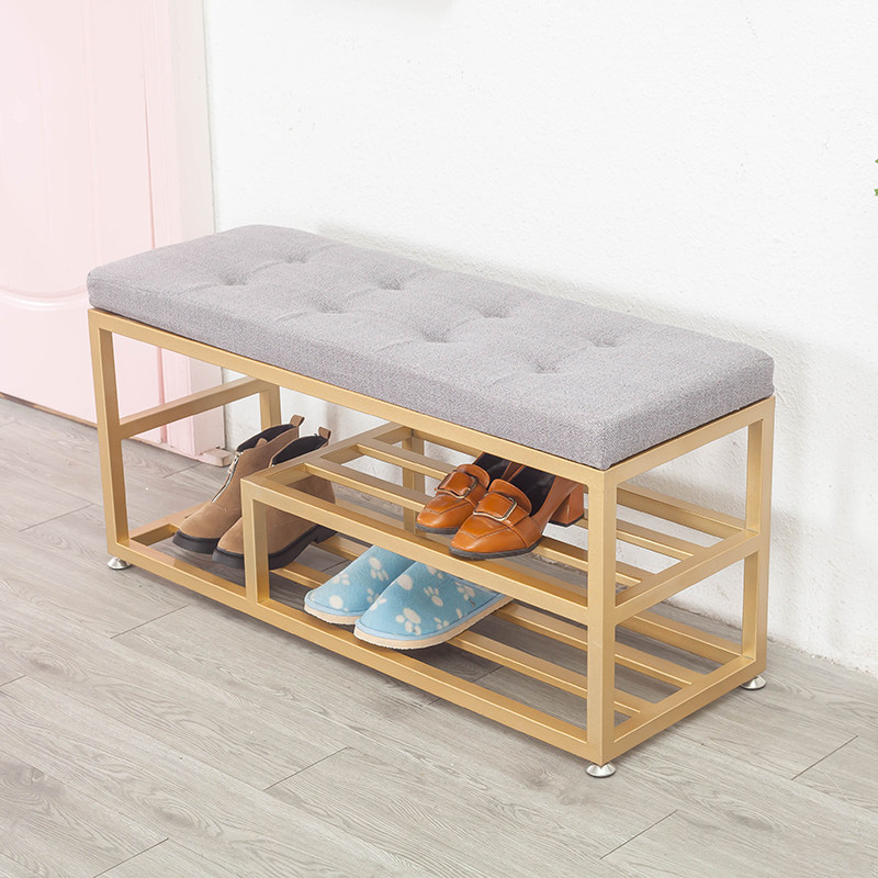 Modern minimalist door changing shoes stool clothing shoe store try shoes rest stool cloakroom wearing shoes bench home sofa stool