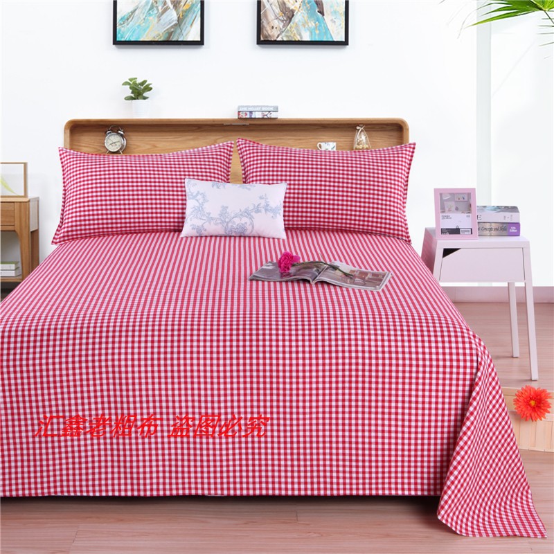 Đặc biệt cung cấp toàn bộ dày vải thô cũ tấm đơn / ba bộ / bốn bộ / chăn che ký túc xá sinh viên mẫu ga giường đẹp