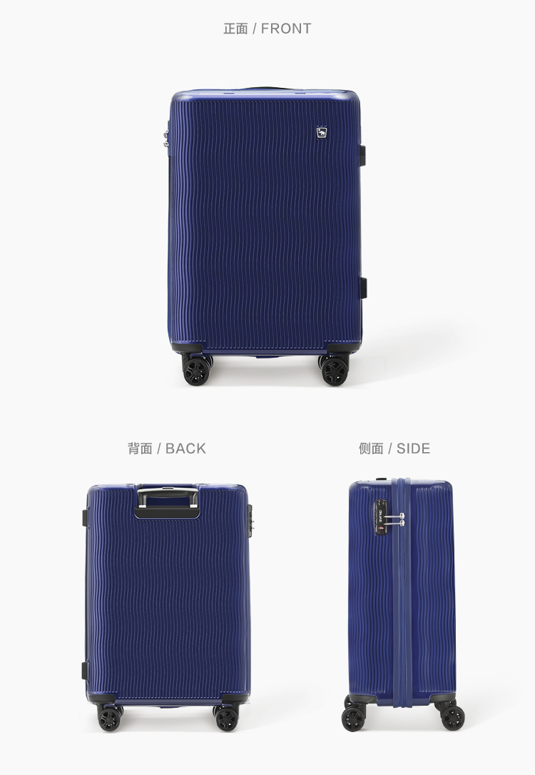 Aihuashi xe đẩy trường hợp bánh xe phổ thông sinh viên 20 inch hành lý cá tính 24 inch vali nữ mật khẩu nội trú hộp nam - Va li vali vải