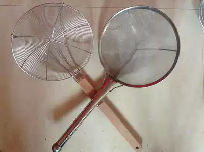 Stainless steel colander noodle mixing filter Long handle Malatang leakage net Large size oil leakage cooking spoon