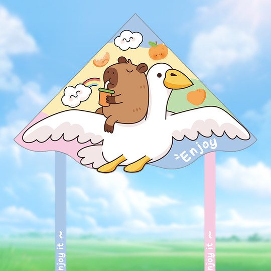 Kapibala Big Goose Kite for Children and Adults, Easy to Fly in Light Breeze, Made in Weifang, 2025 Edition