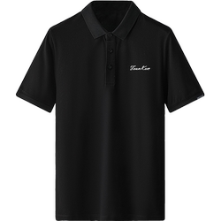 2026 New Polo Shirt Trendy Brand Turn-Down Collar Short-Sleeve T-Shirt Men's Summer Polo with Collar White Half-Sleeve