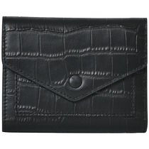 Genuine leather short wallet womens niche design texture folding card holder wallet all-in-one bag 2024 new fashion and compact