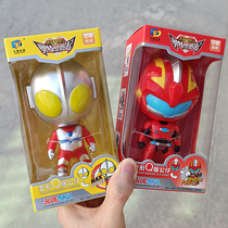 Genuine Altman power deformation twisted egg steel Flying Dragon 2 doll Q version cake ornaments boy kindergarten toy