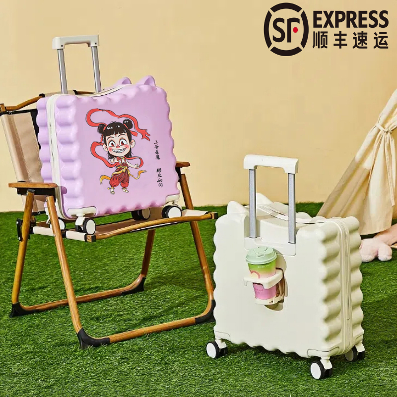 Children's Suitcase for Girls, High Appearance Value, Can Be Ridden, 20inch Carry-On Password Lock Box, Small 16inch Travel Trolley Case for Boys Children's Suitcase for Girls, High Appearance Value, Can Be Ridden, 20inch Carry-On Password Lock Box, Small 16inch Travel Trolley Case for Boys
