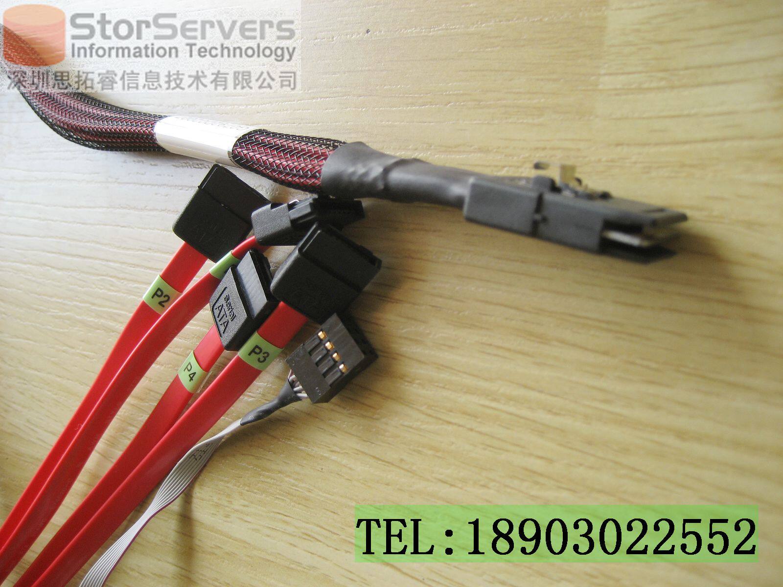 Anferno SAS Line 36 to 7 1 turn 4 36p-7p SFF 8087 TO SATA 7P 4P 4P 1M