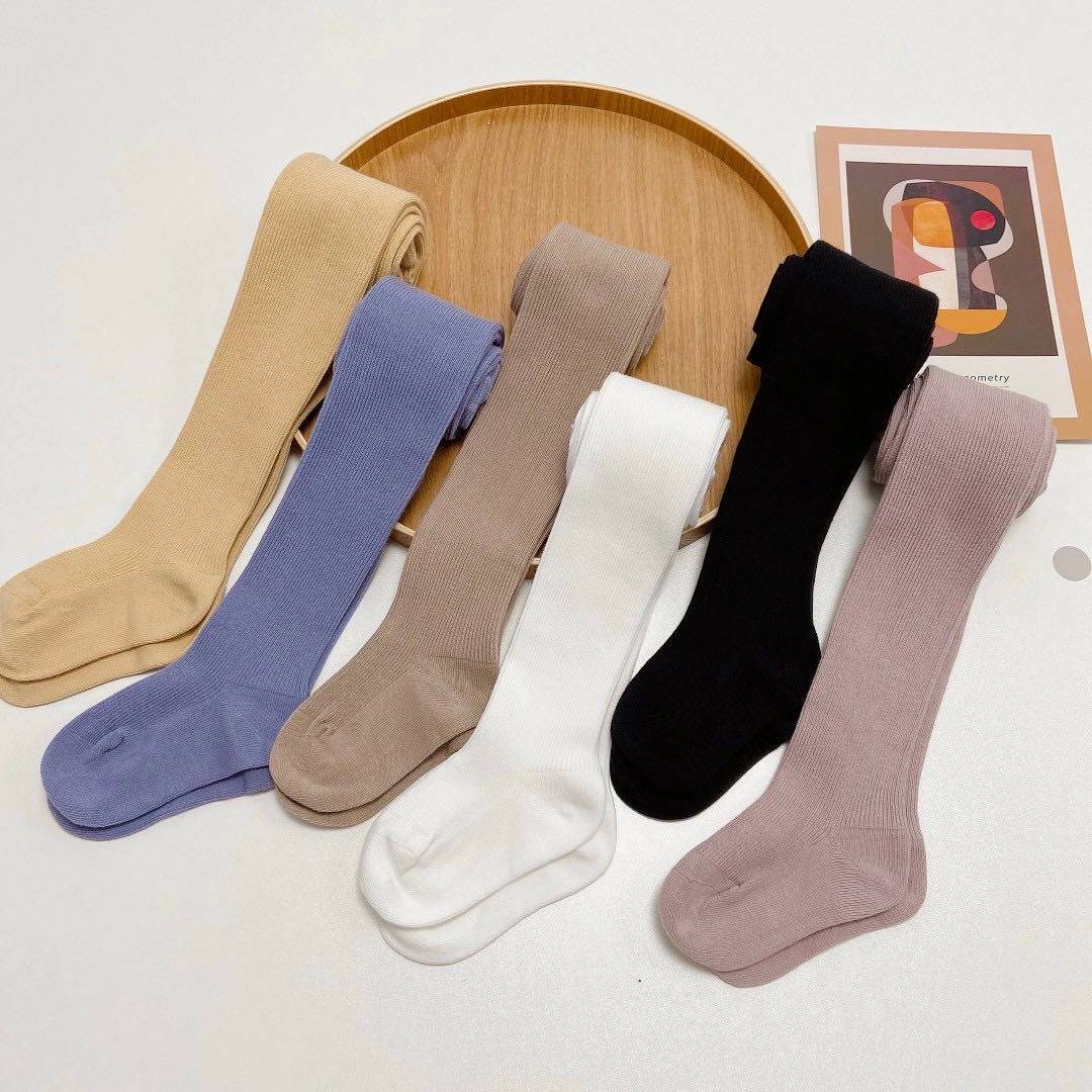 Girls ' inner pants spring and Autumn thin children's tights wear baby socks in thick cotton baby jumpsuit large pp