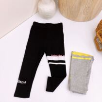 Girls leggings autumn 2020 Korean version of foreign style childrens clothing baby spring and autumn childrens thin outer wear long pants tide
