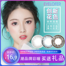 Midriy Half Year Throwing Men And Women Size Diameter Officer Net Contact Lenses Purple Day Throwing-throwing ME