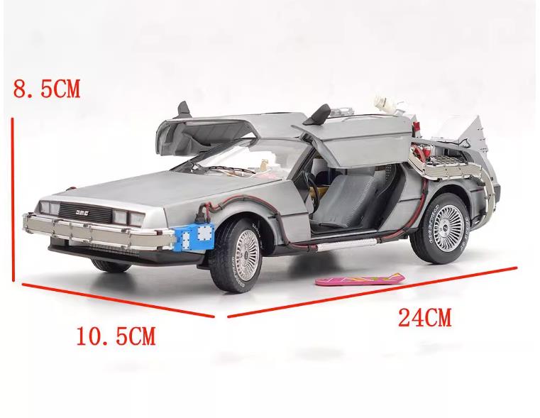 Hot Wheel 1/18 DeLorean DMC-12 Diecast Model Car Back to the