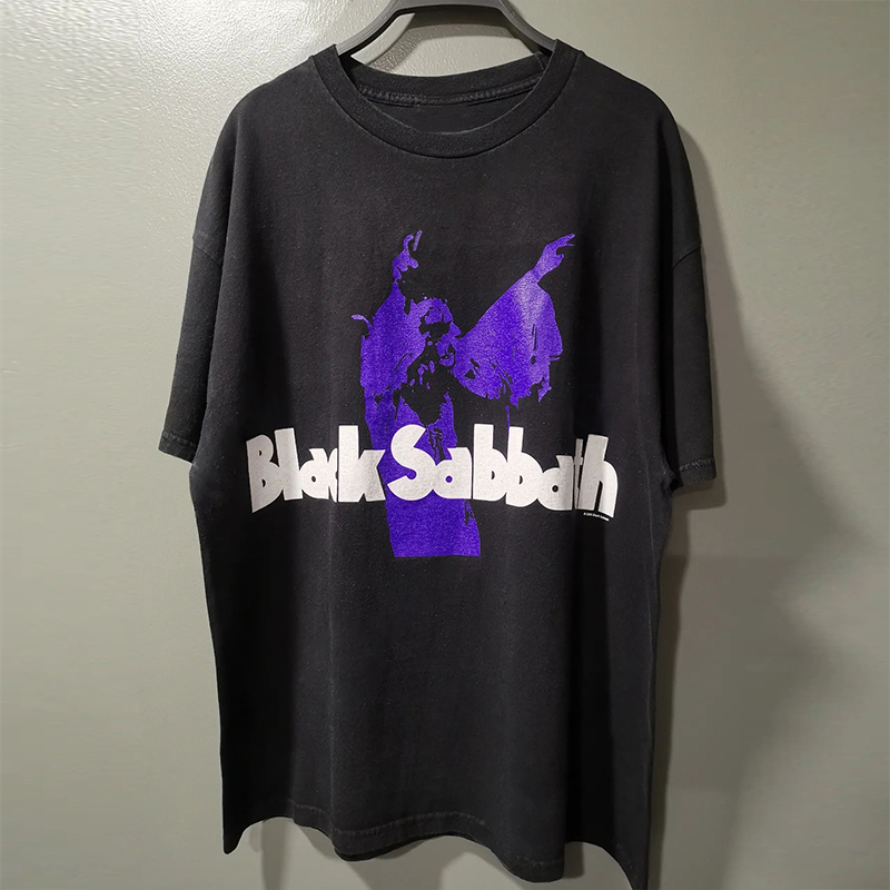 Black Sabbath Heavy Metal Rock Chic Hip-Hop Short-Sleeved Cotton T-Shirt for Men and Women