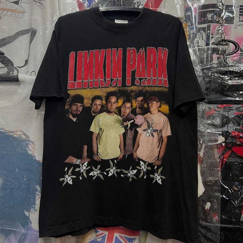 Hybrid Theory Linkin Park Short-Sleeved T-Shirt Hiphop Rock Hip-Hop Trendy Brand Heavyweight Cotton Half-Sleeve Hybrid Theory Linkin Park Short-Sleeved T-Shirt Hiphop Rock Hip-Hop Trendy Brand Heavyweight Cotton Half-Sleeve