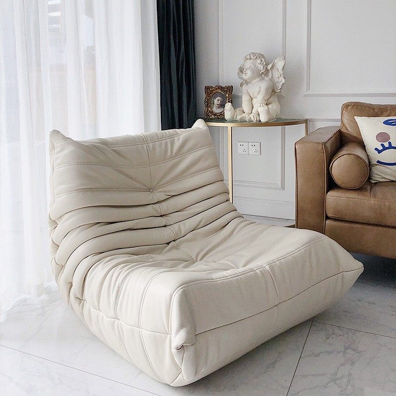 Nordic Light Lavish Tatami Tatami Bedroom Living-room Living-chair Casual Single Sofa Balcony Lying Flat Sloppy Fur Caterpillar Chair