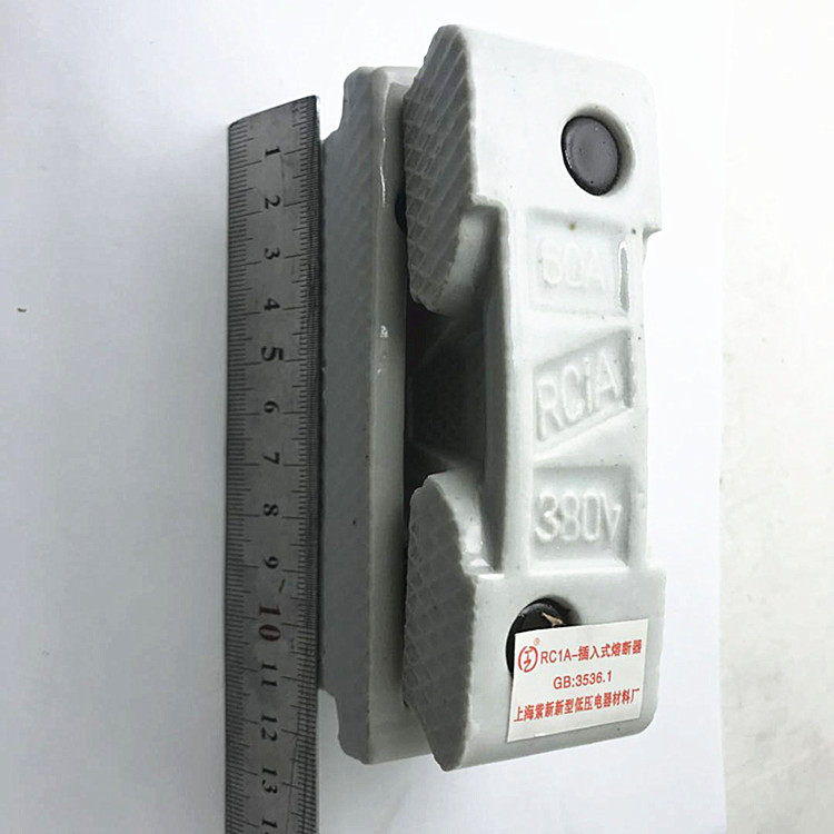Shanghai Zixin RC1A-60A plug-in fuse RC1 porcelain plug-in white material household fuse holder 380v gate knife