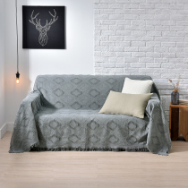 Nordic solid color cotton blanket full cover sofa cover all-inclusive cover cover cloth multifunctional dust cover