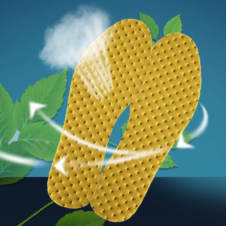 Mint Deodorant Insole for men and women Absorb Sweat and deodorize Breathable Shock Absorbing Basketball Running Leather sports insole Spring Summer