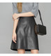 2023 new autumn and winter sheepskin genuine leather skirt skirt women's A-line skirt high waist short skirt hip skirt mid-length skirt