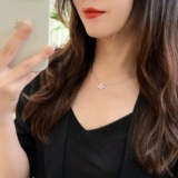 Бриллиантовая искусственная подвеска, золото 750 пробы