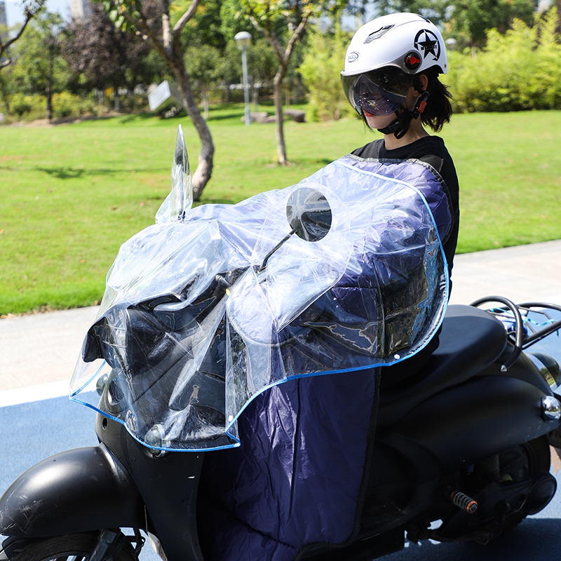 A general-purpose PVC transparent central waterproof electric car front dang feng bei anti-rain wet motorcycle gloves-gearing water