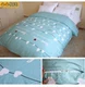 Cotton twill quilt cover đơn mảnh đôi sinh viên 1,5m giường 1,8 m phim hoạt hình dải bông duy nhất chăn