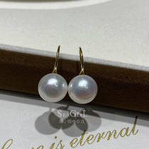 Pearl drop earrings S925 sterling silver high heels stud earrings womens classic natural freshwater pearl earrings fashion simple ear hook