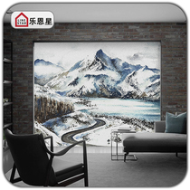 Customized living room bedroom kitchen curtain landscape simple pattern study roller blind lifting up and down curtain finished