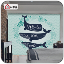 Leen Star Childrens Room Shading Roller Blind Free Hole Lift Curtain Bedroom Balcony Roman Curtain Cute Cartoon Zebra Curtain