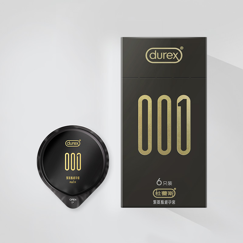 Durex 杜蕾斯 001避孕套 6只 天猫优惠券折后￥89.9包邮（￥129.9-40）