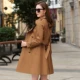 Áo gió nữ trung thu mới mùa thu 2021 là áo khoác mỏng xuân thu phong cách hàn quốc ngắn eo thon nhỏ - Trench Coat