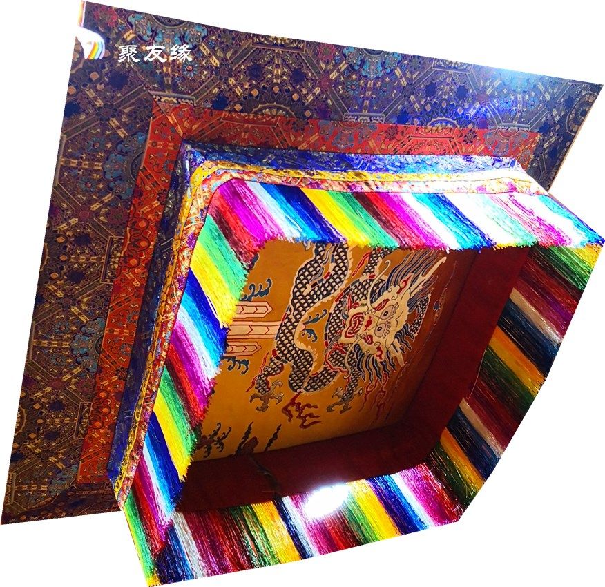 Guru law seat treasure umbrella treasure top cover ceiling treasure cover scripture hall temple mandala decoration can be customized