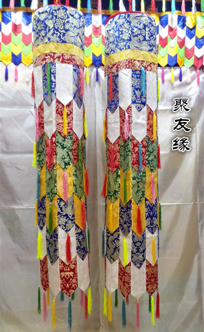 Tibetan style Buddhist halls and monasteries at home for Buddha Hotel decoration Victory Building Baojiang River called cylinder 150cm