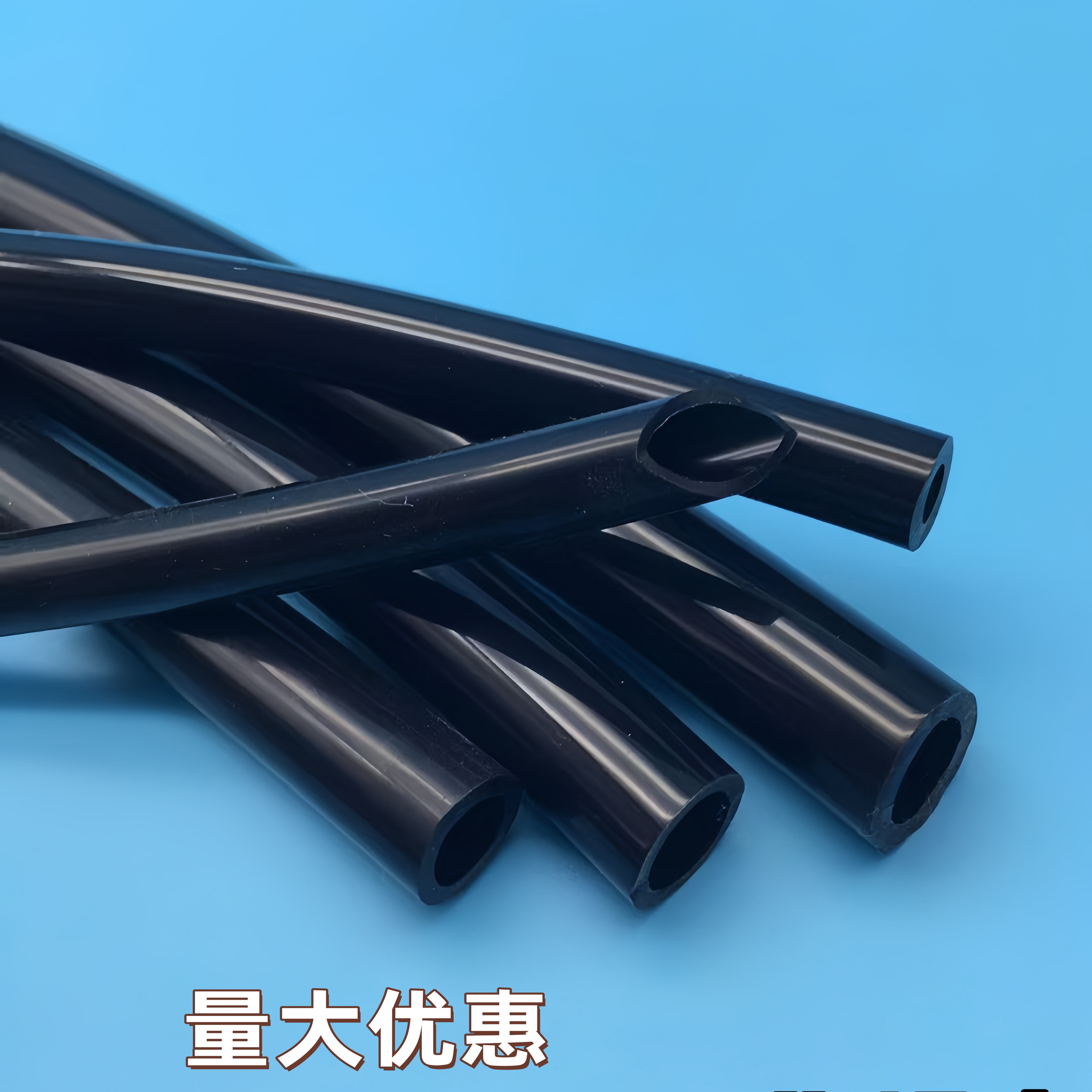 黑色硅胶管 食品级 软管1/2/3/4/5/6/7/8/9-45无味 耐高温 硅橡胶