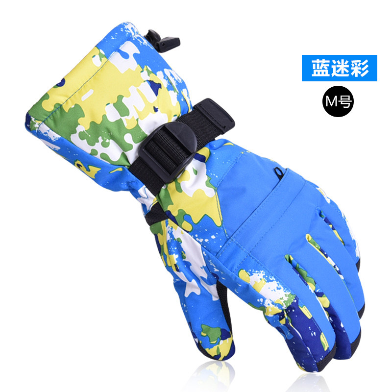 Specialized ski gloves for wind protection against cold and warm insulation fashion outdoor ski gloves for snow protection