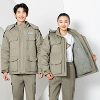 Чистый хлопок осень -зеленый Zhongchang National Family Grid сделает хлопковую куртку