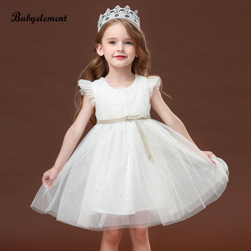 Girl Ocean Dress Summer Dress 2022 New Foreign Pie Slim Fit Children White Tennis Dress Woman Princess Dresses