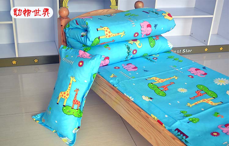 Cotton trẻ em cotton phim hoạt hình cậu bé tấm chăn đôi chăn trải giường Địa Trung Hải có thể được tùy chỉnh chăn ga gối đệm giá rẻ