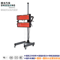 Car baking lacquered lamp nano infrared shortwave baking lamp sheet metal spray holding baking lamp double pipe baking varnish room heating light