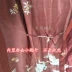 Rượu vang đỏ cô dâu buổi sáng thắt nút đám cưới cộng với áo ngủ dài nữ ngắn tay mùa hè nhóm phù dâu mô phỏng áo choàng lụa áo choàng ngủ Night Robe