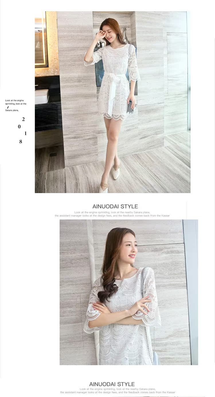 Đầm dự tiệc rất cổ tích Pháp 2019 hè thời trang nữ tính khí mới - Váy eo cao 	mẫu váy eo đẹp	