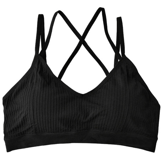 Plus size underwear for women fat mm200Jin [Jin equals 0.5kg] push-up non-wired pure cotton vest style beautiful back sports running shockproof bra