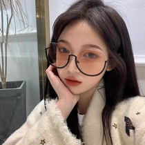 Sunglasses female ins Korean trend Net red 2019 new anti ultraviolet sunglasses fashion street shot round face