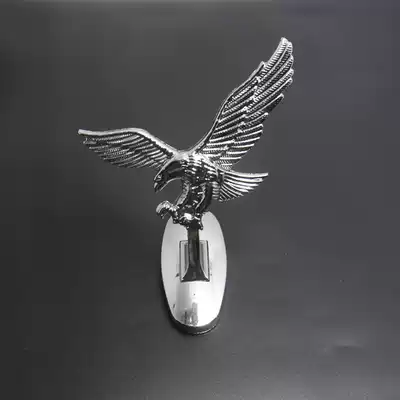 Car front cover decoration three-dimensional car logo personality alloy locomotive head flying eagle standard 3D Eagle metal car Head Label