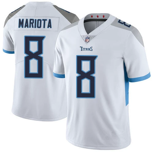 Áo bóng đá NFL TennesseeTitans Titan 8 Mariota áo thêu huyền thoại thế hệ thứ hai