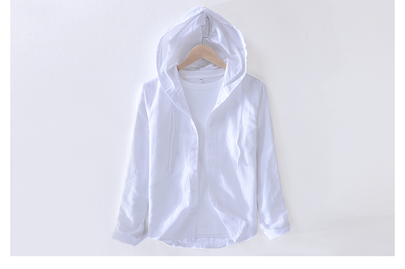 Áo khoác lửng mùa hè nam mỏng phần áo len trùm đầu với áo trùm đầu bằng vải cotton dài tay áo chống nắng quần áo - Áo khoác đôi áo thun unisex