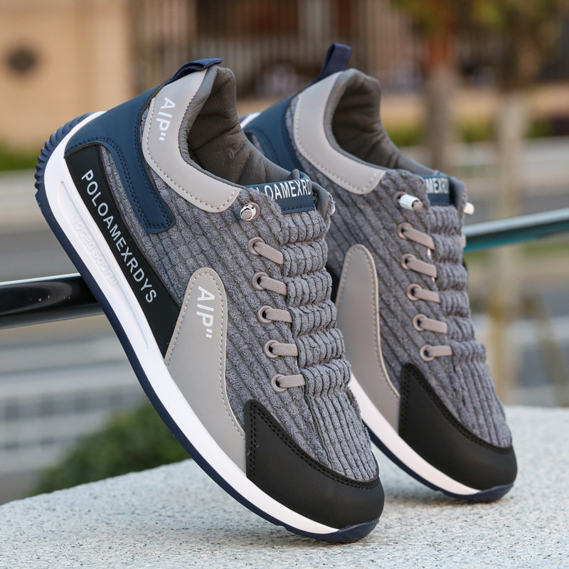 Back Force Men Shoes Autumn Winter New Light Core Suede shoes One foot pedal Soft bottom Anti-slip Leisure sport Agan running shoes-Taobao