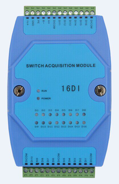 Universal 16-channel switching value input module dry node input acquisition module RS485 communication photoelectric isolation